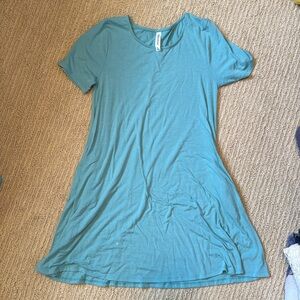 Blue tshirt dress